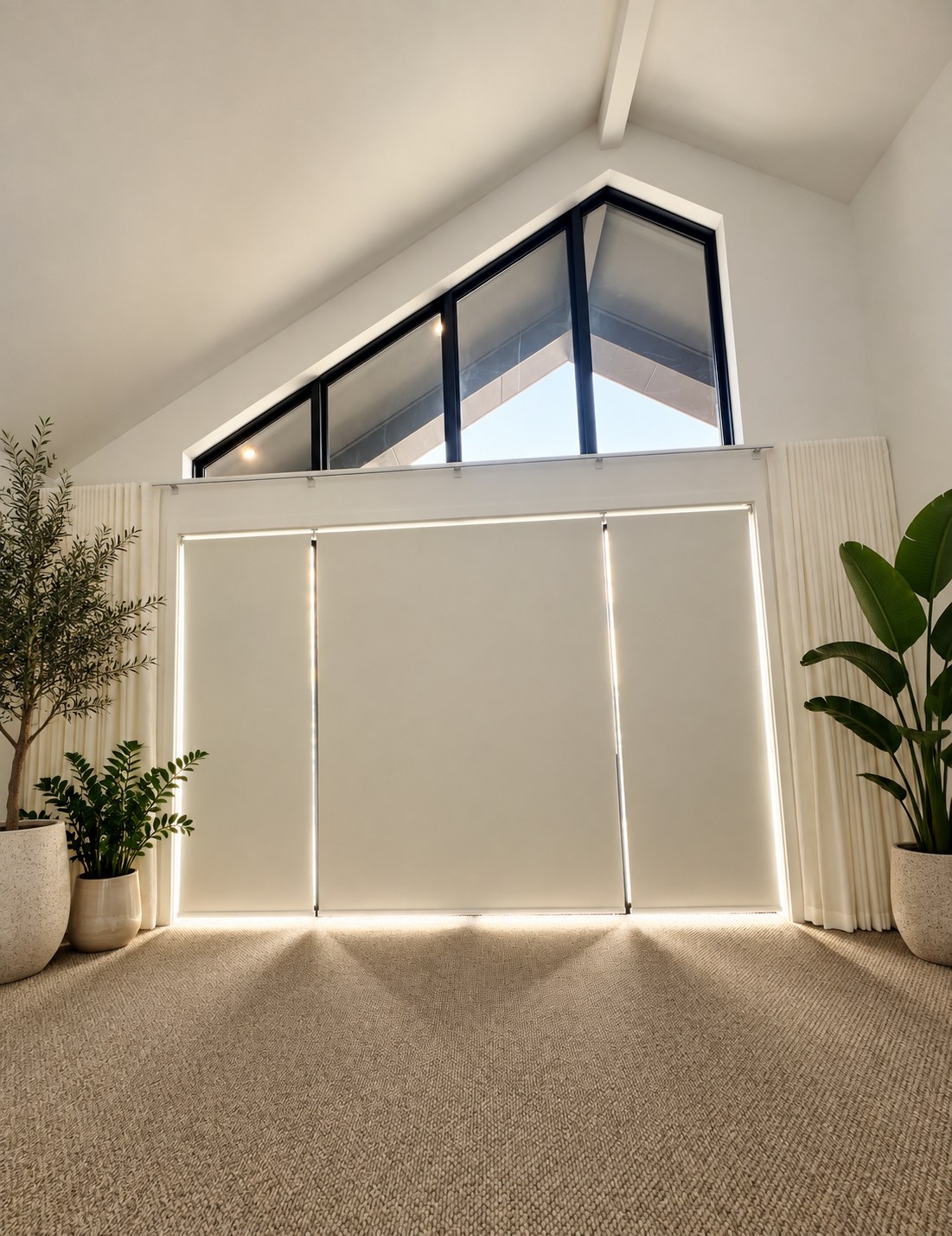 Blinds in a completed Clare Holland project